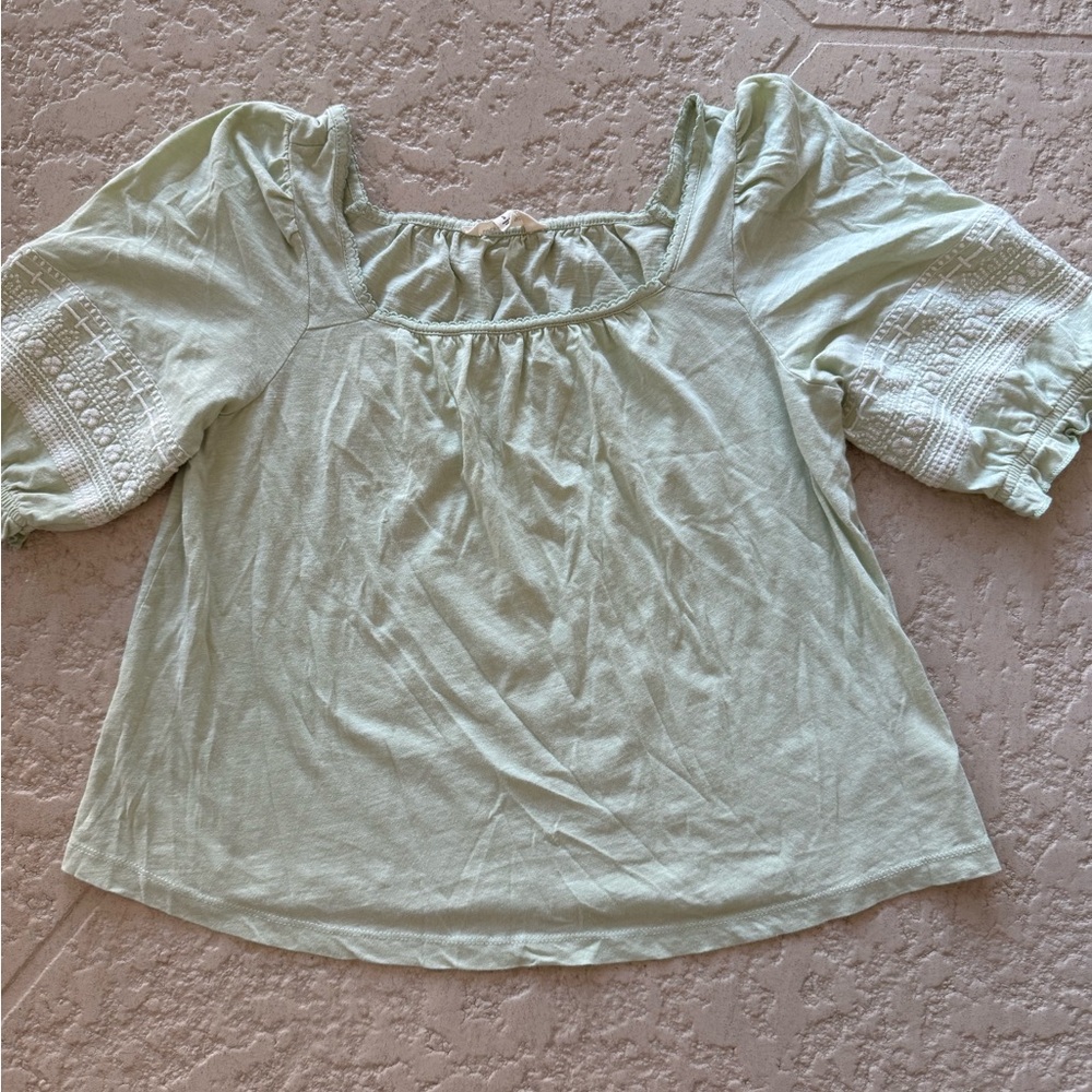 Lucky Brand Mint Green Blouse